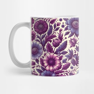 Purple Flowers Mug